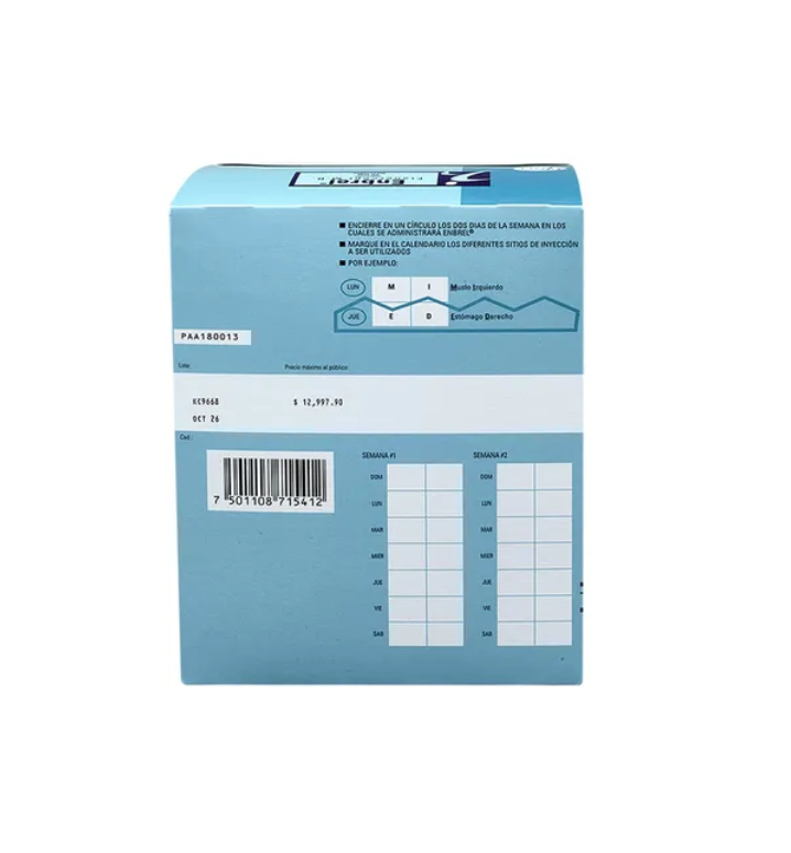 ENBREL ETANERCEPT 25MG FAM 1ML CAJ C/4