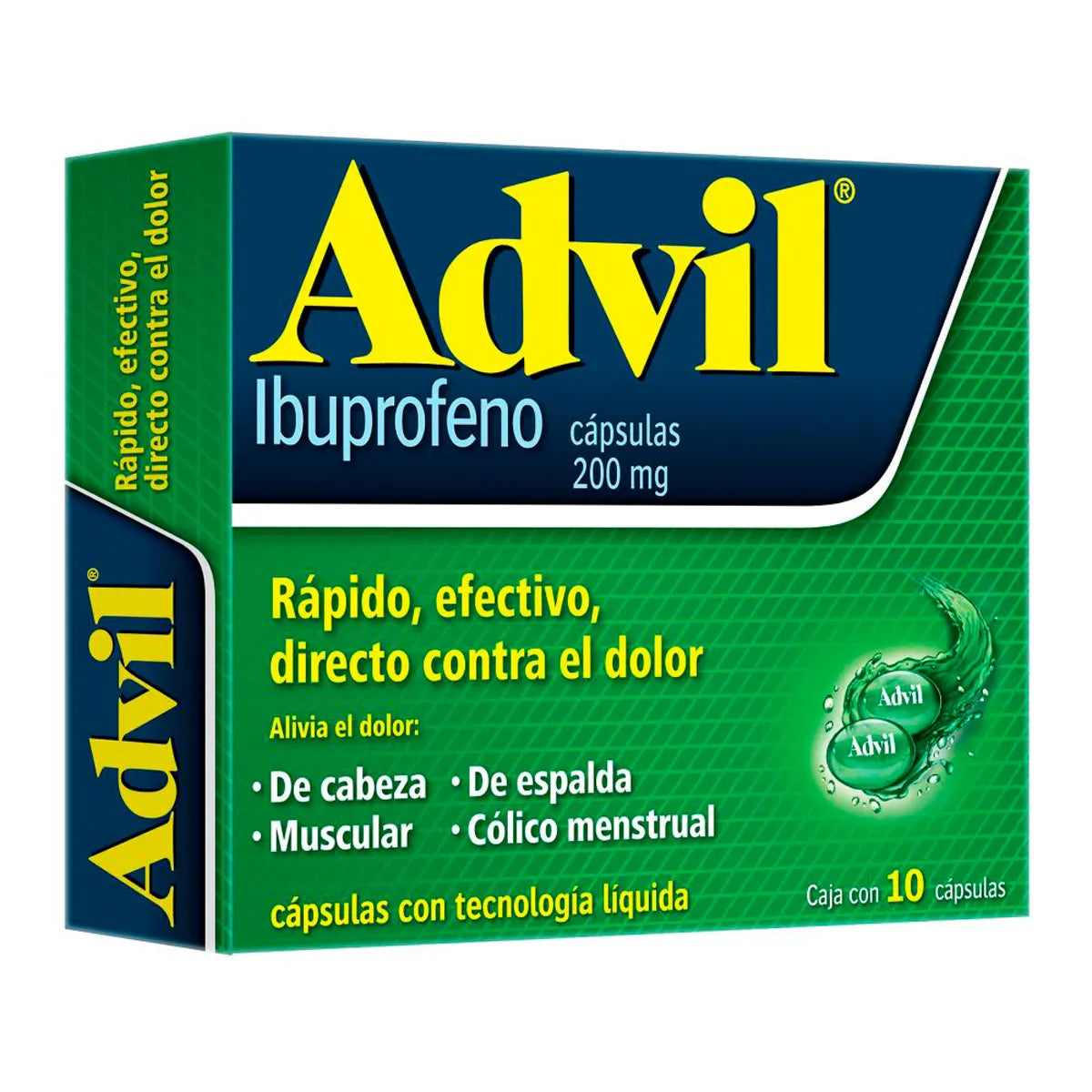 ADVIL FASTGEL IBUPROFENO 200MG C/10 CAPS