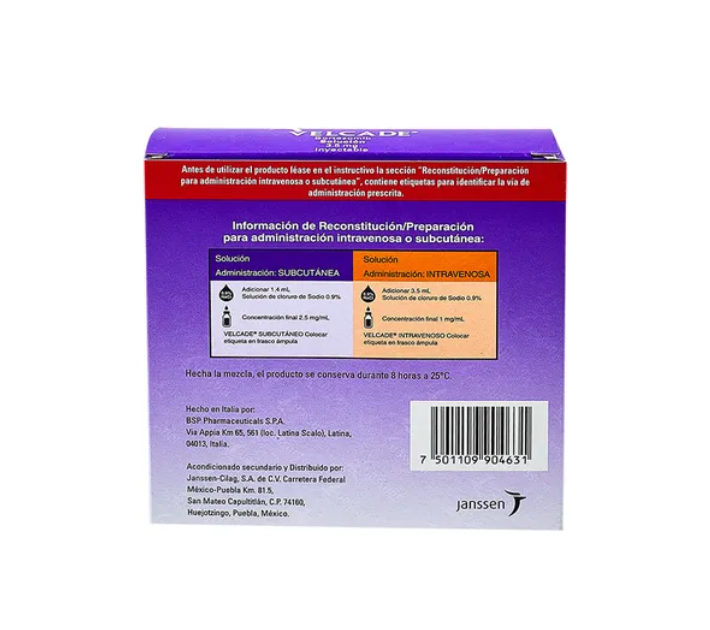 VELCADE BORTEZOMIB LIOF 3.5MG FAM CAJ/1