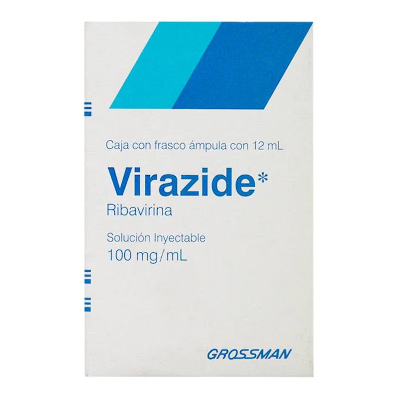VIRAZIDE INY.  RIVABIRINA 100 MG. CAJA C/FCO. AMP. C/12 ML.