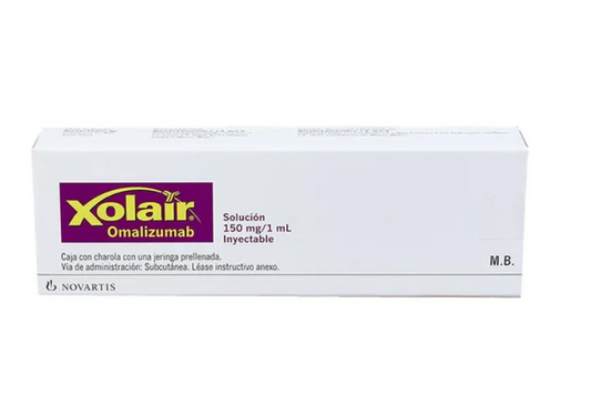 XOLAIR OMALIZUMAB 150 MG/1.2 ML 1 FAM C/2 ML