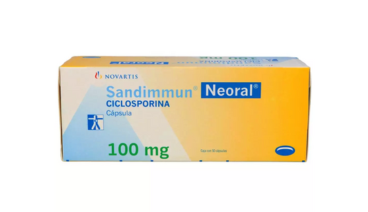 SANDIMMUN CYCLOSPORINE 100MG CAP BOX/50