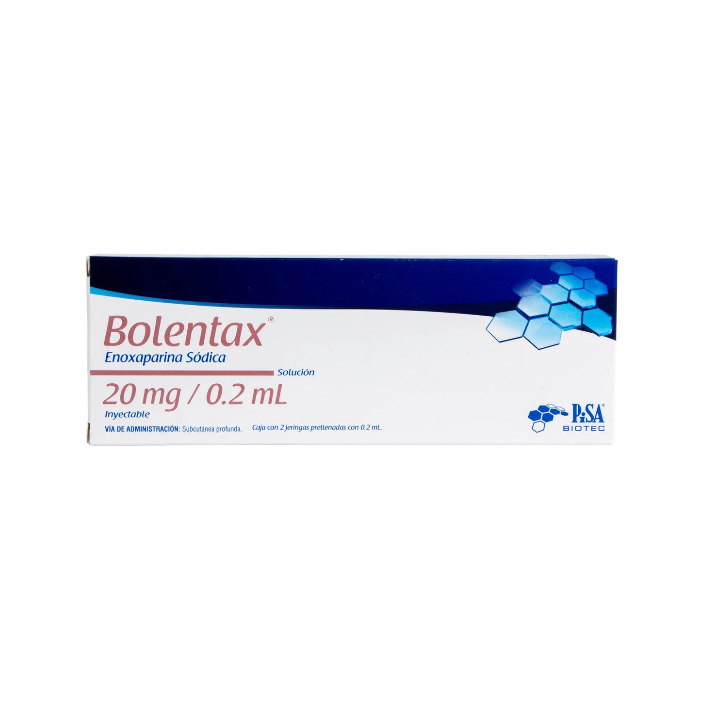 BOLENTAX Enoxaparina Sódica 20 mg/ 0.2 ml caj/ 2 JGP