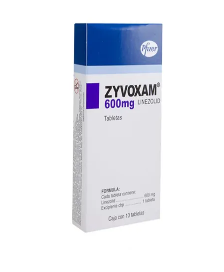 ZYVOXAM LINEZOLID 600 MG TAB CAJ/10