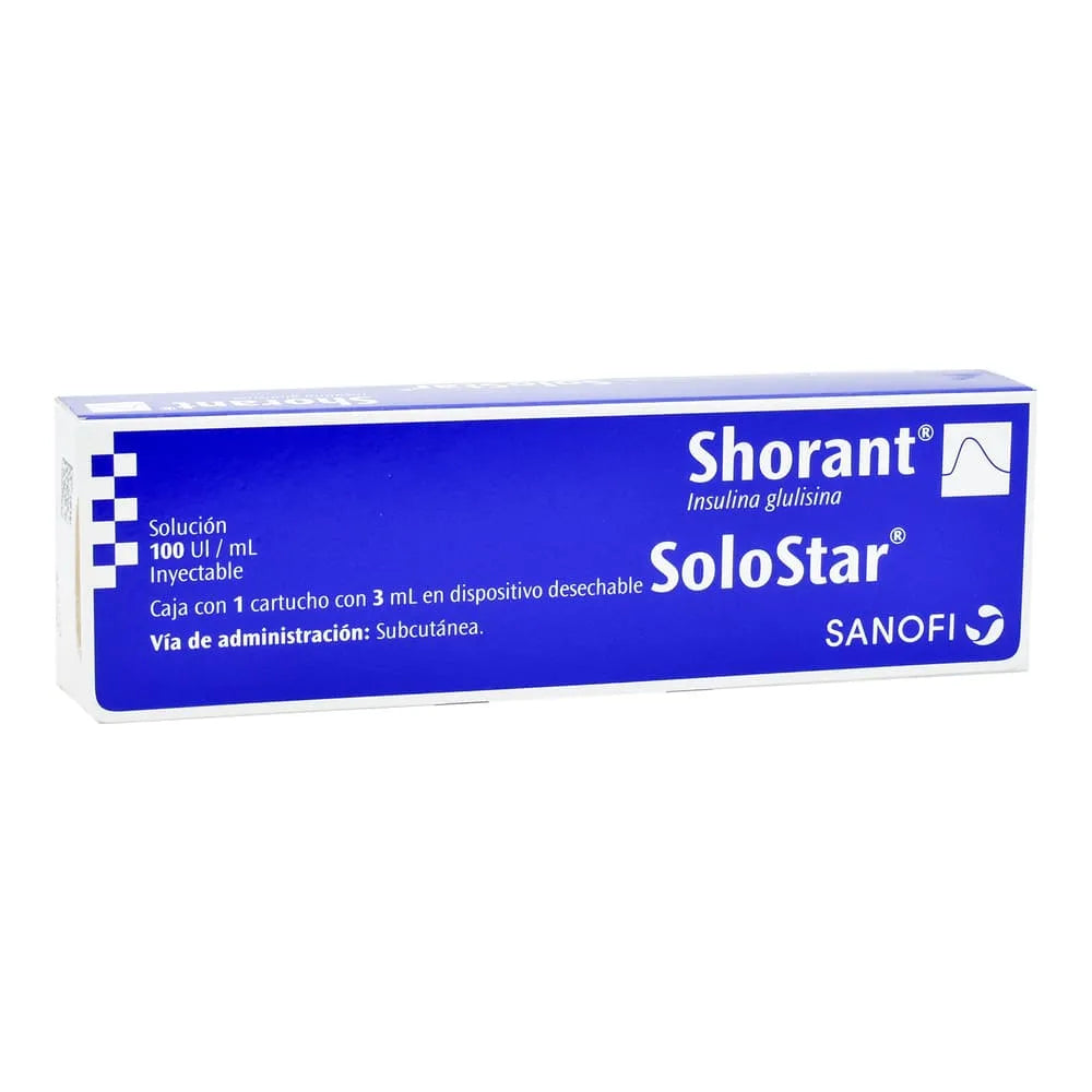 SHORANT SOLOSTAR GLULISINA  100 UI/ML  1 JGP C/3 ML