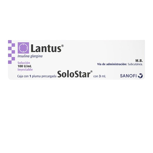 LANTUS SOLOSTAR GLARGINA  100 UI/ML  1 JGP C/3 ML