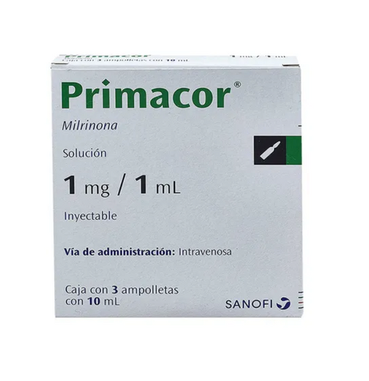 PRIMACOR MILRININONA 1MG/1ML AMP CAJ C/3