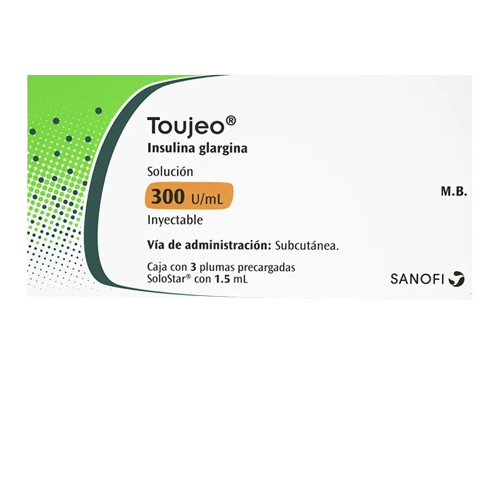 TOUJEO INSULINA GLARGINA 300 UI/ML 3 JGP C/1.5ML