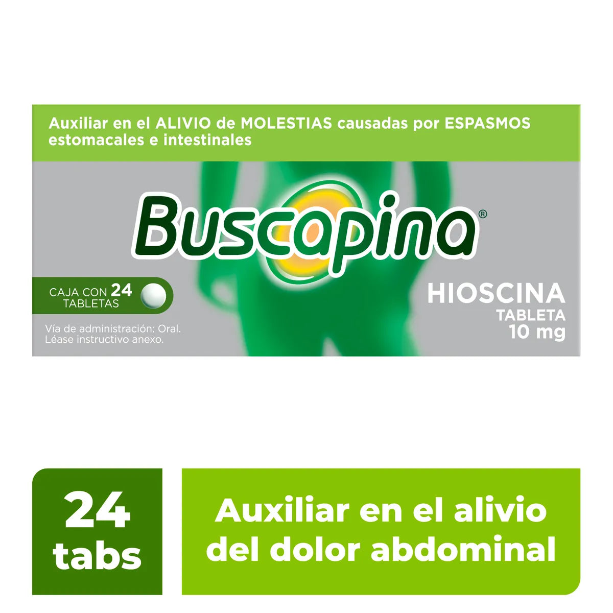 BUSCAPINA HIOSCINA 10 MG CAJ/24 TAB