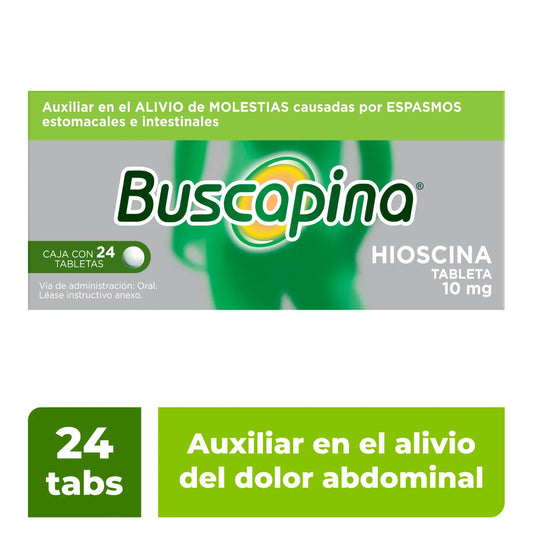 BUSCAPINA HIOSCINA 10 MG CAJ/24 TAB