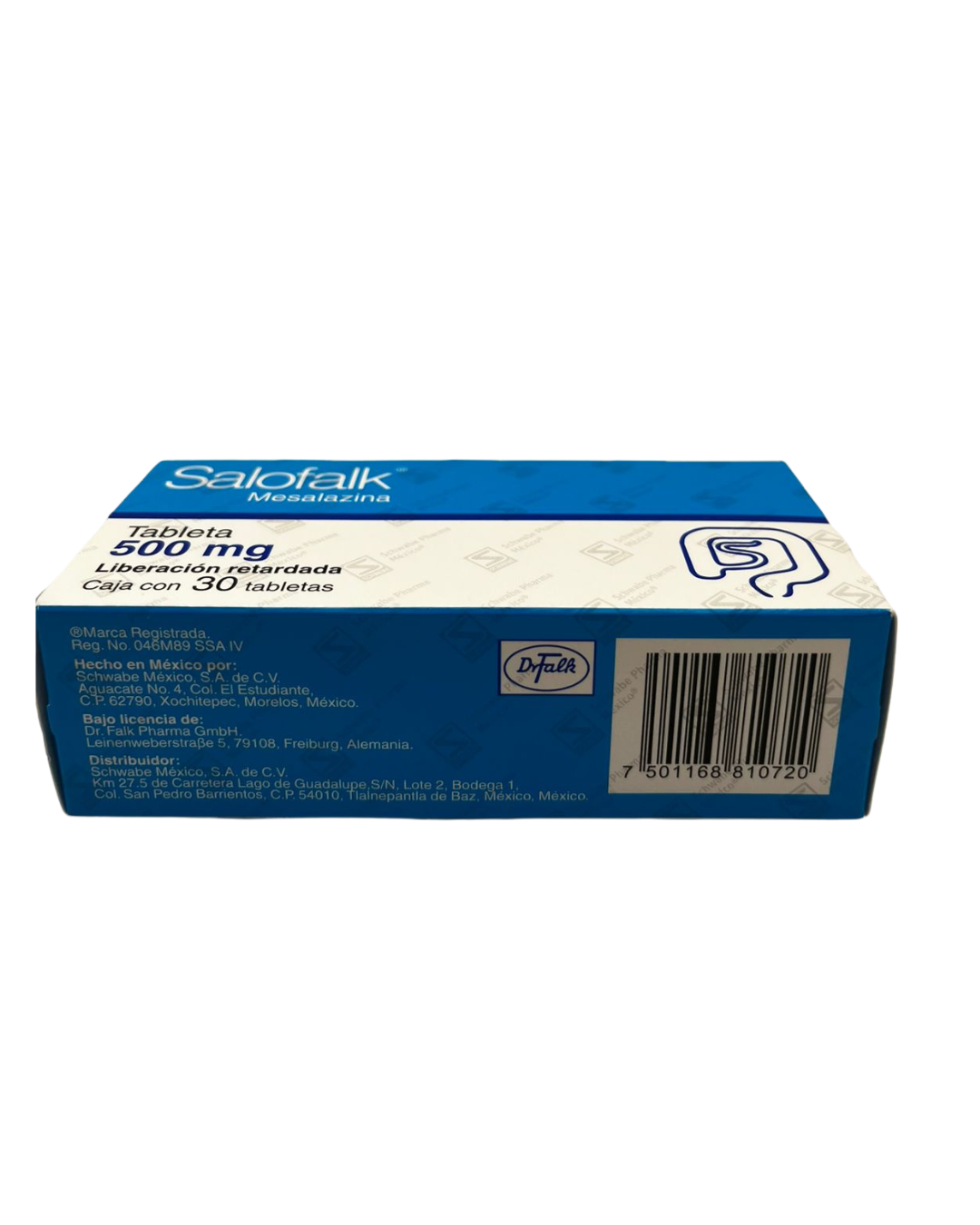 SALOFALK MESALAZINA 500 MG CAJ/30 TAB