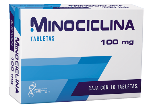 MINOCICLINA SERRAL C/10 TABS 100 MG