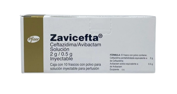 ZAVICEFTA CEFTAZIDIMA AVIBACTAM 2/0.5 G CAJ FAM C/10