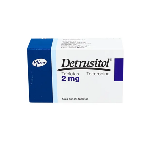 DETRUSITOL TOLTERODINA 2MG TAB CAJ C/28