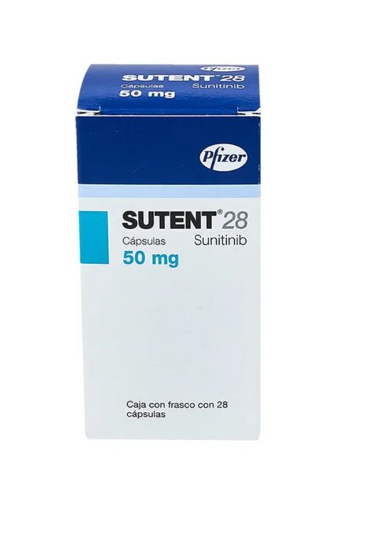 SUTENT SUNITINIB 50 MG CAP CAJ/28