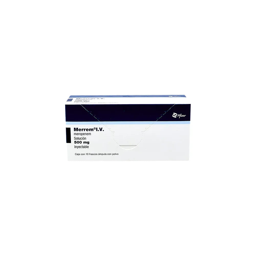 MERREM MEROPENEM 500 MG CAJ/10FAM