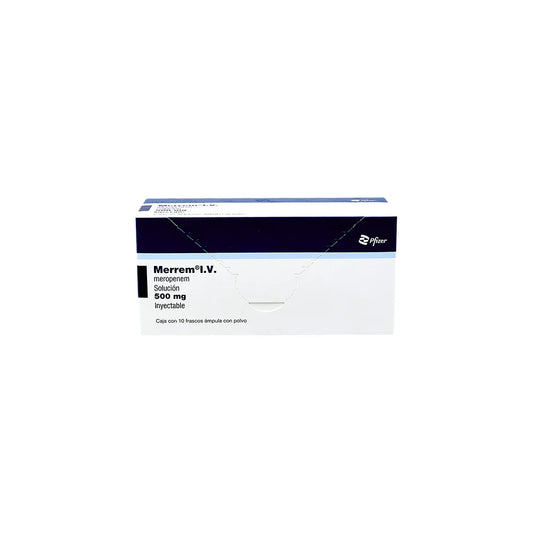 MERREM MEROPENEM 500 MG CAJ/10FAM