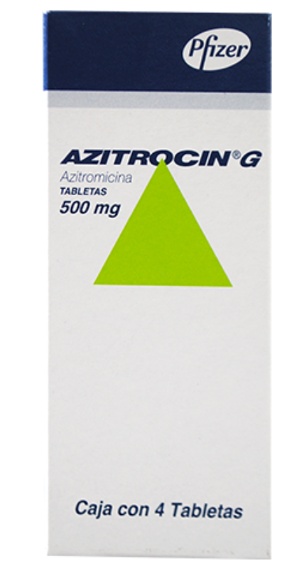 AZITROCIN G AZITHROMYCIN 500MG TAB BOX C/4