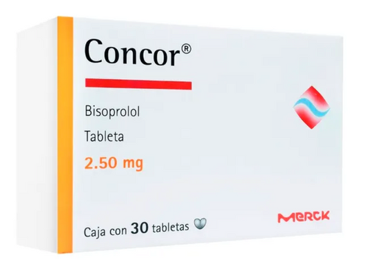 CONCOR BISOPROLOL 2.5MG GRA CAJ C/30