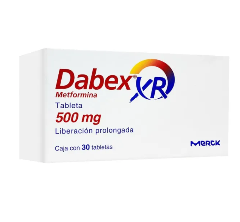 DABEX XR METFORMINA 500MG TAB CAJ C/30