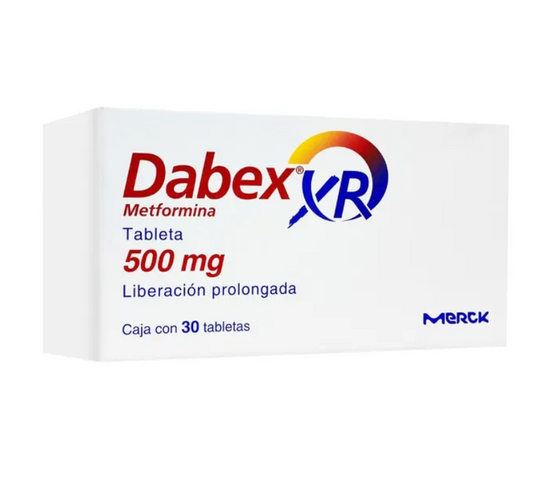 DABEX XR METFORMINA 500MG TAB CAJ C/30