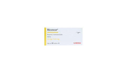 BICONCOR BISOPROLOL /HIDROCLOROTIAZIDA 2.5MG TAB CAJ C/30