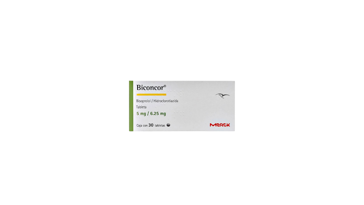 BICONCOR BISOPROLOL /HIDROCLOROTIAZIDA 5MG TAB CAJ C/30