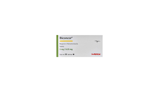 BICONCOR BISOPROLOL /HIDROCLOROTIAZIDA 5MG TAB CAJ C/30