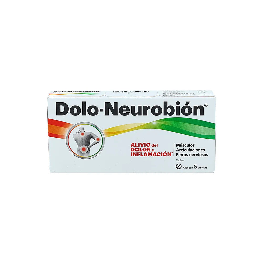 DOLO NEUROBION  DICLOFENACO/ PIRIDOXINA/ TIAMINA 50 MG/ 50 MG/ 50 MG/ 0.25 MG CAJ/20 TAB (Copia)