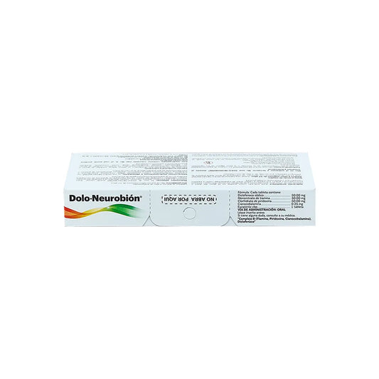 DOLO NEUROBION  DICLOFENACO/ PIRIDOXINA/ TIAMINA 50 MG/ 50 MG/ 50 MG/ 0.25 MG CAJ/20 TAB (Copia)