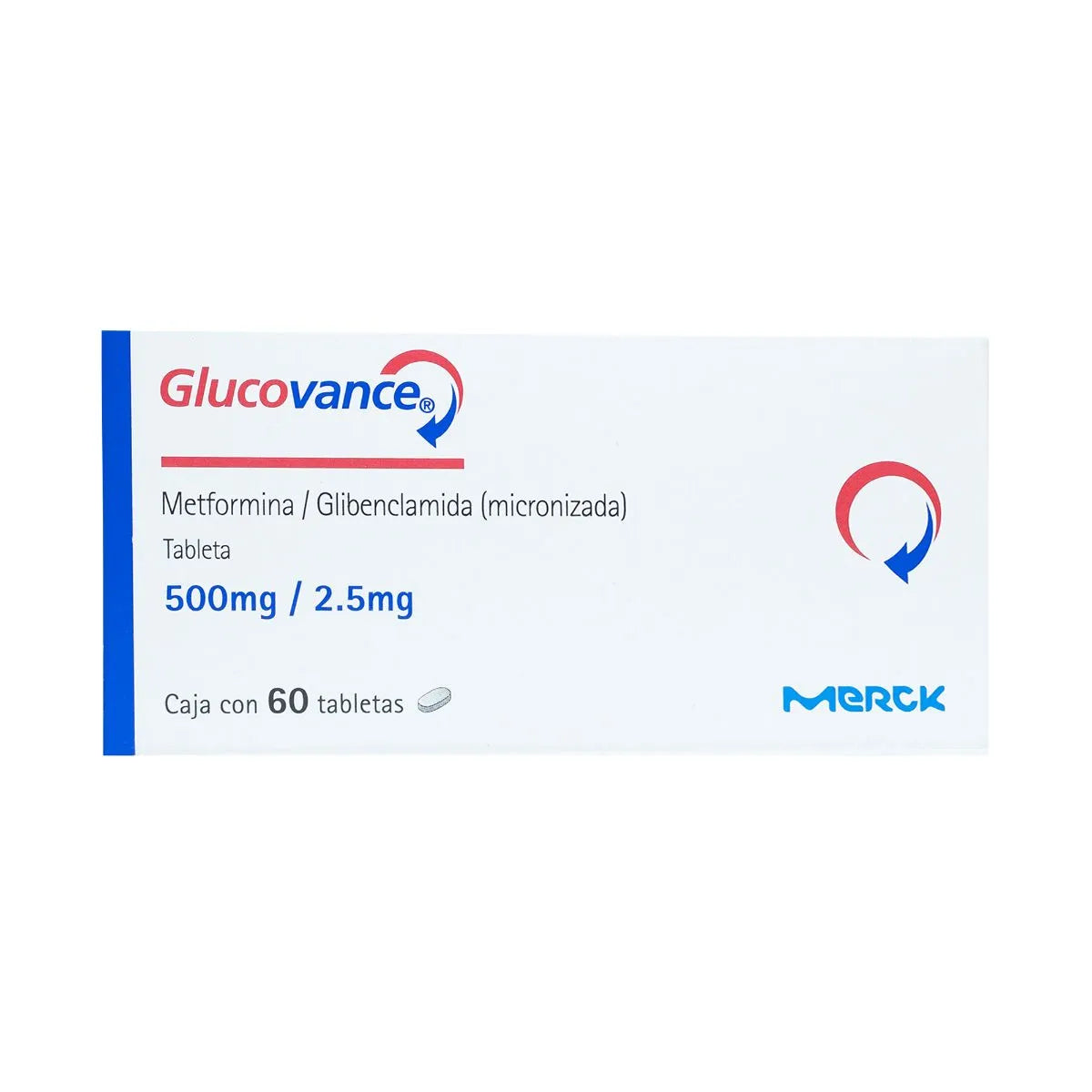 GLUCOVANCE  METFORMINA/ GLIBENCLAMIDA 500MG/ 2.5 MG - TAB - 60