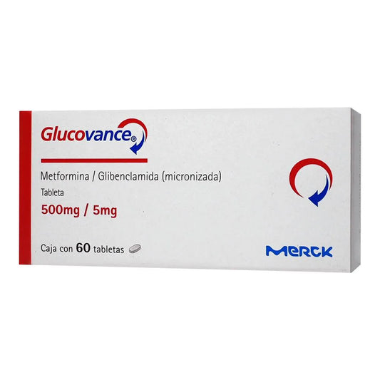 GLUCOVANCE  METFORMINA/ GLIBENCLAMIDA 500MG/5.0MG - TAB - 60