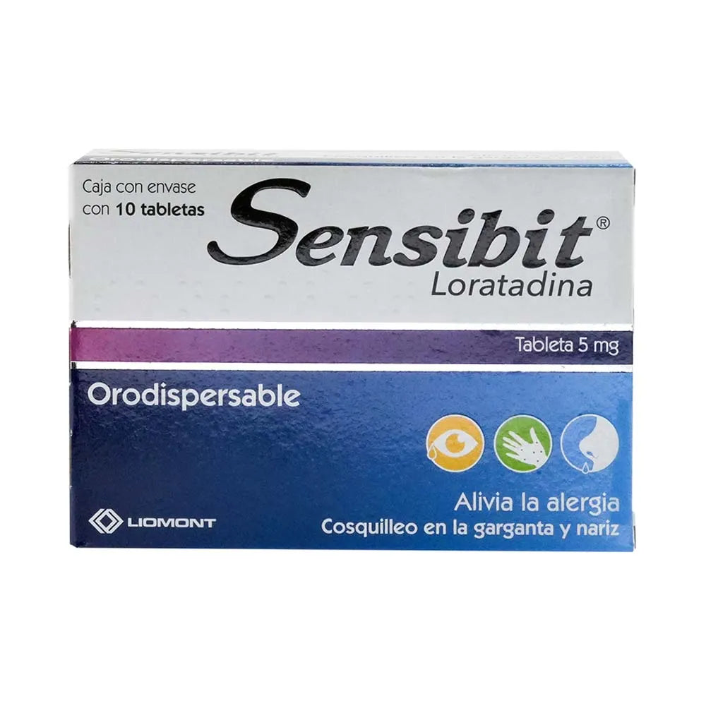SENSIBIT LORATADINA ORODISPERSABLE 5 MG CAJ/10 TAB