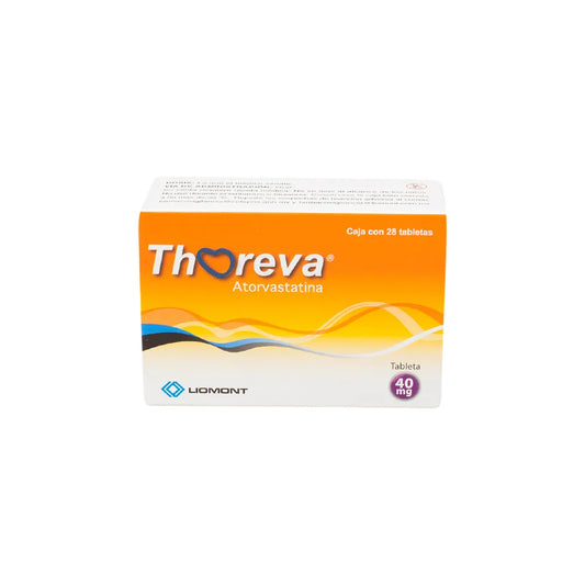 THOREVA ATORVASTATINA 40 MG CAJ/28 TAB