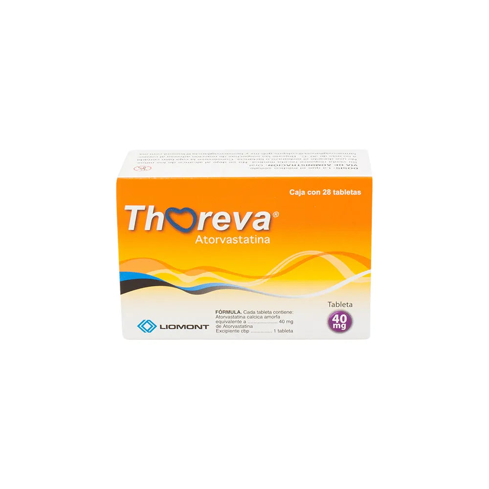 THOREVA ATORVASTATINA 40 MG CAJ/28 TAB