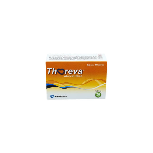 THOREVA ATORVASTATINA 20 MG CAJ/30 TAB