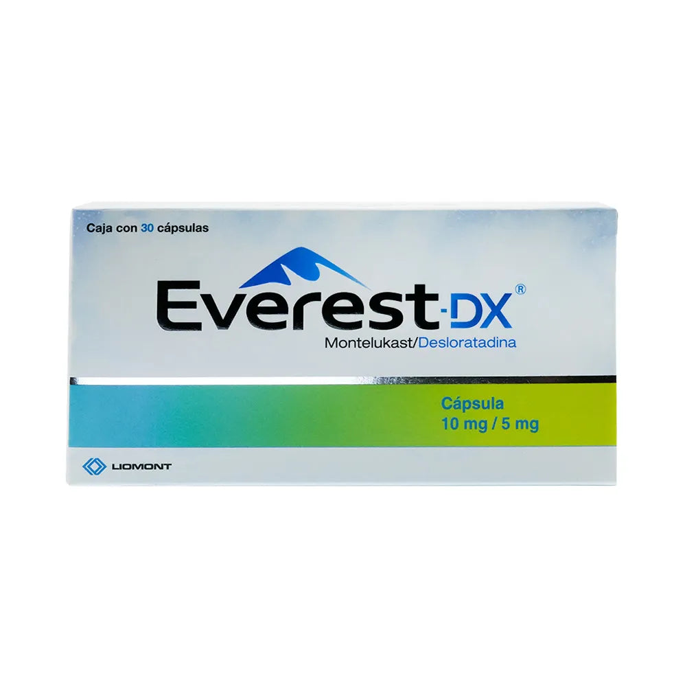 EVEREST DX MONTELUKAST/DESLORATADINA 10MG/ 5MG 30 CAPS