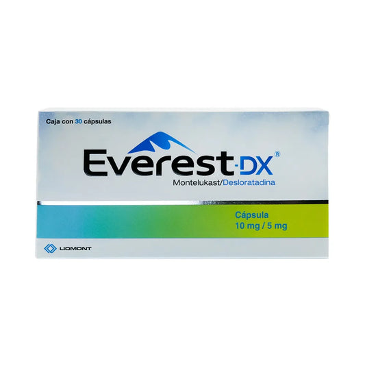 EVEREST DX MONTELUKAST/DESLORATADINA 10MG/ 5MG 30 CAPS