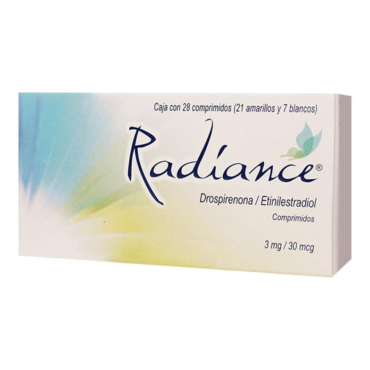 RADIANCE Drospirenona / Etinilestradiol 3 MG/ 30 MCG CAJ/28 TAB