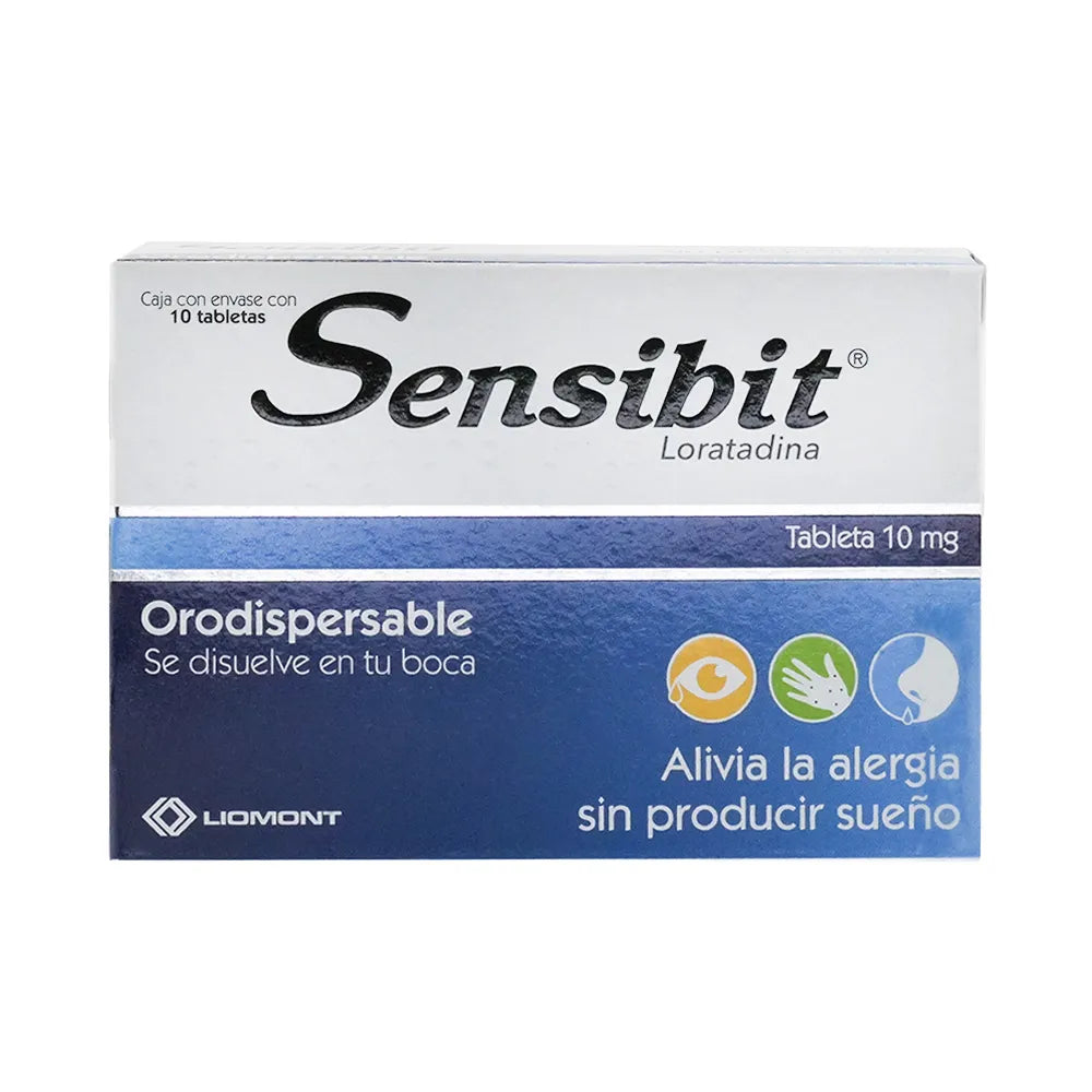 SENSIBIT LORATADINA ORODISPERSABLE 10 MG CAJ/10 TAB