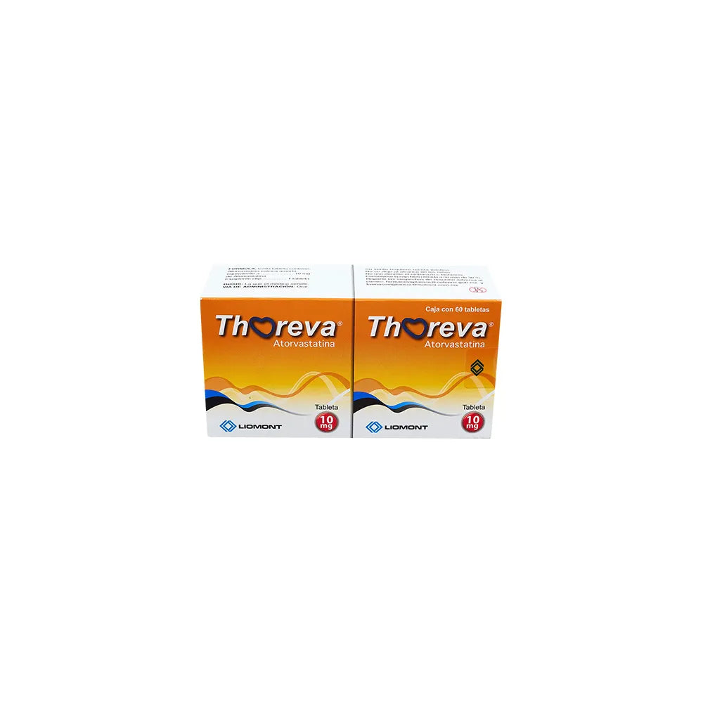 THOREVA ATORVASTATINA 10 MG CAJ/60 TAB