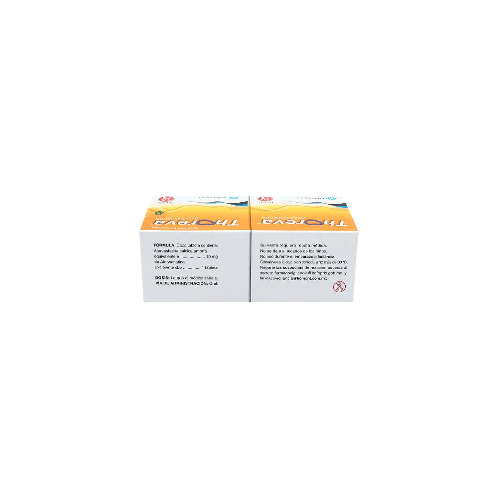 THOREVA ATORVASTATINA 10 MG CAJ/60 TAB