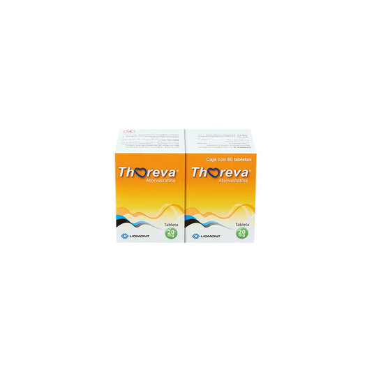 THOREVA ATORVASTATINA 20 MG CAJ/60 TAB