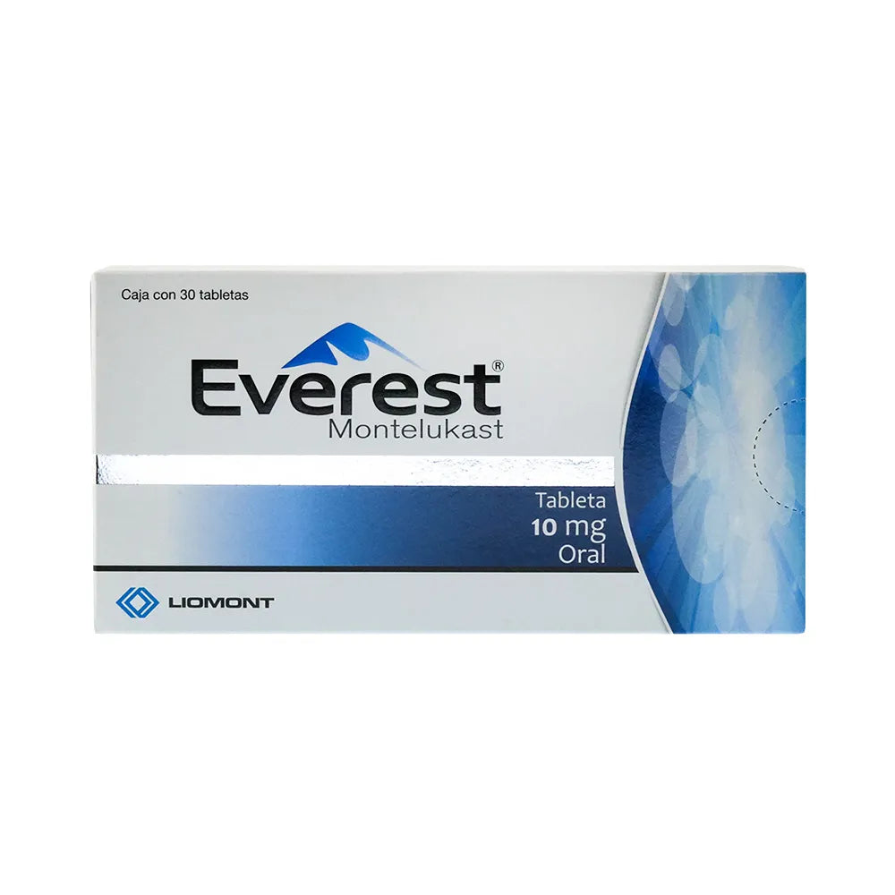 EVEREST MONTELUKAST 10 MG CAJ/30 TAB