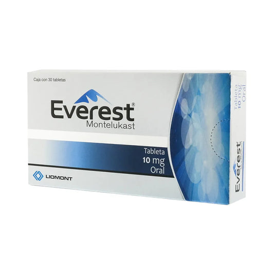 EVEREST MONTELUKAST 10 MG CAJ/30 TAB