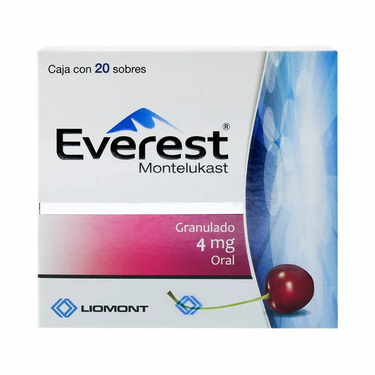 EVEREST MONTELUKAST 4 MG CAJ/20 SOB