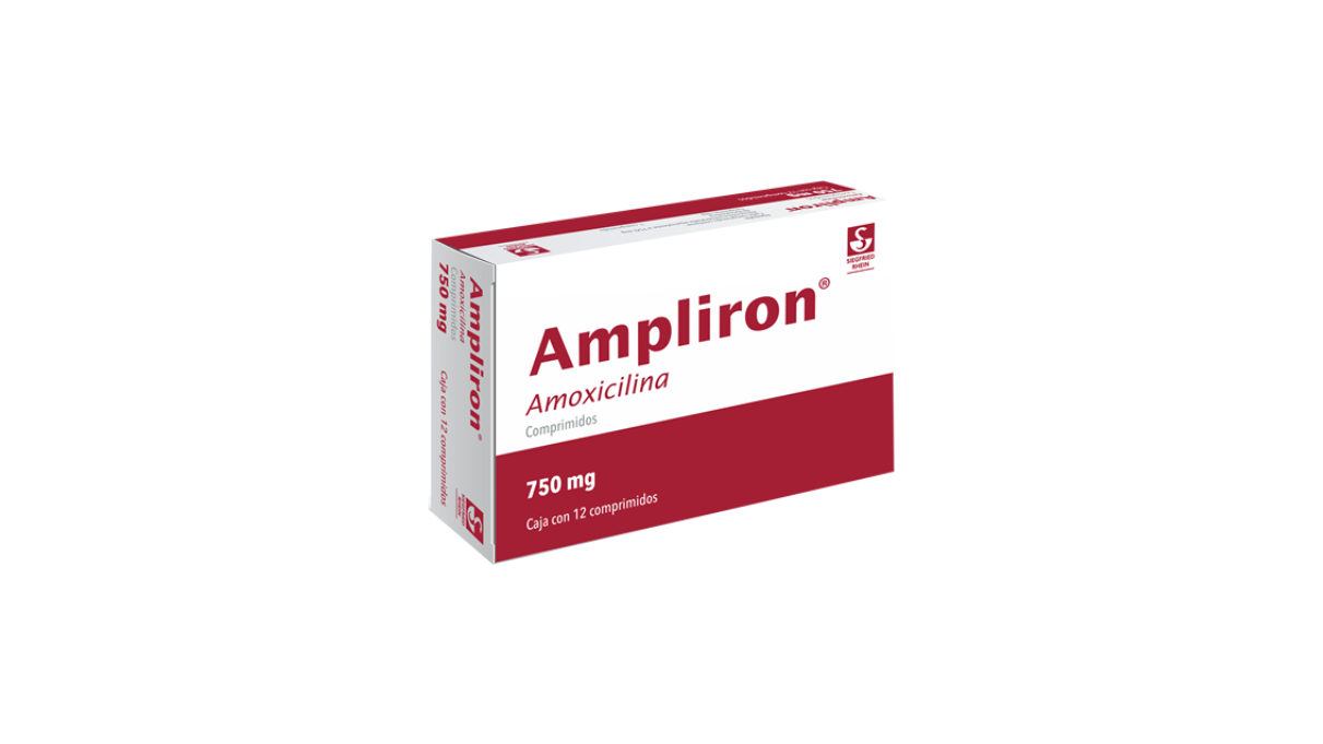 AMPLIRON AMOXICILINA 750MG TAB CAJ C/12