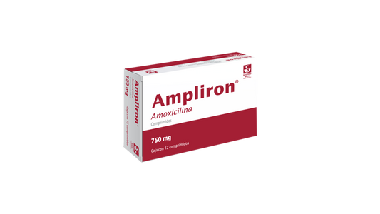 AMPLIRON AMOXICILINA 750MG TAB CAJ C/12