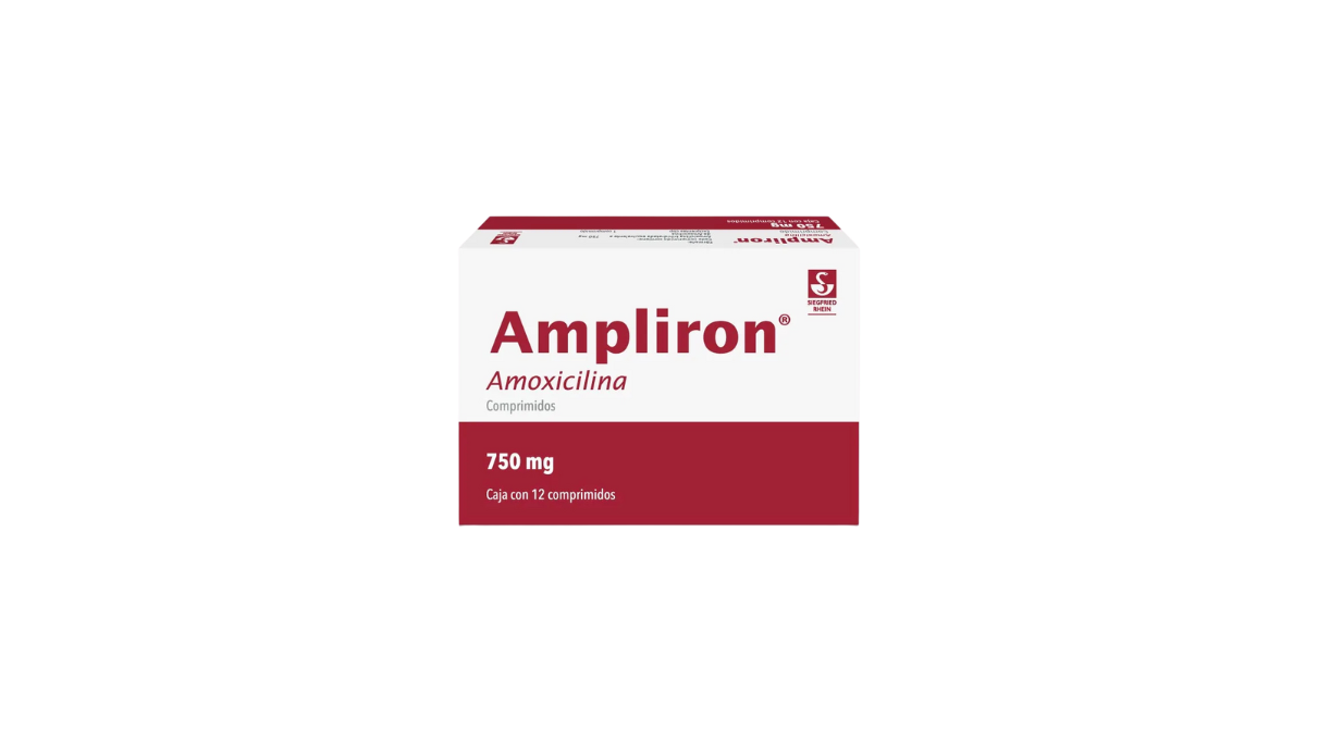 AMPLIRON AMOXICILINA 750MG TAB CAJ C/12