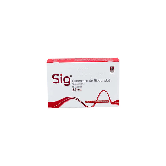 SIG BISOPROLOL 2.5 MG TAB C/30 TAB